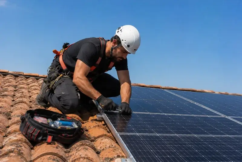 Maintenance et monitoring de panneaux solaires à Quistinic